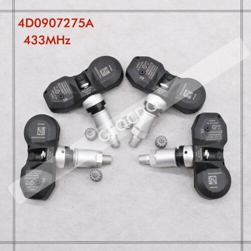 TPMS MONITOR FOR 2002 2003 2004 2005 AUDI A6 433MHz TIRE PRESSURE SENSOR 4D0907275A 4D0907275D 4D0907275C