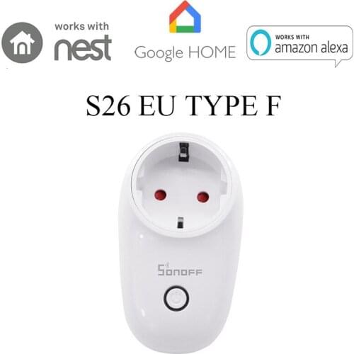 Sonoff Europe Type F Wireless Communication Intelligence Timing Long-range Switch Spirit Voice Intelligence Socket 10a