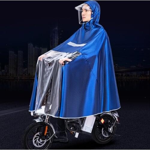Waterproof Thick Raincoat Poncho Fashion Hiking Cycling Motorcycle Raincoats Fabric Outdoor Yagmurluk Household Products DF50YY