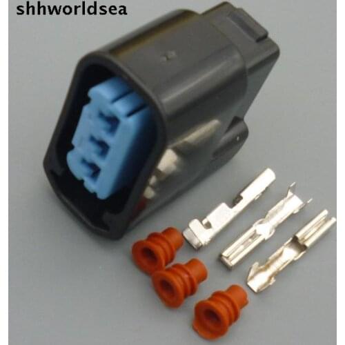 Worldgolden 5set 3P car connector for Honda ignition coil plug,car socket 2.0mm 6189-0728
