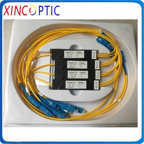1x2 15/85 Fiber Optic FBT Coupler,FTTH 1*2 15:85 1M 90*20*10 ABS Box Type 3.0/2.0mm SCUPC PLC Single Mode Fiber Optic Splitter
