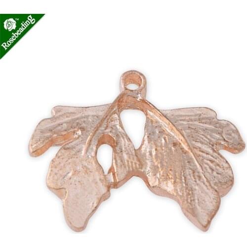 20pcs 21x20mm Gold plated Zinc Alloy leaf charm,handcrafted jewelry,Metal Leaves