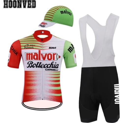 Go Pro Team Man Malvor Bottecchia Retro cycling Jersey suit Bike Shorts 9D Gel Pad Mtb Riding suit ropa ciclismo maillot hombre