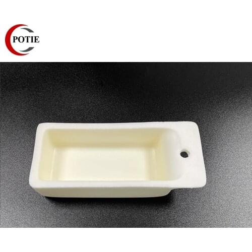 100x43x26mm Rectangle Shape 99% Alumina Combustion Boat