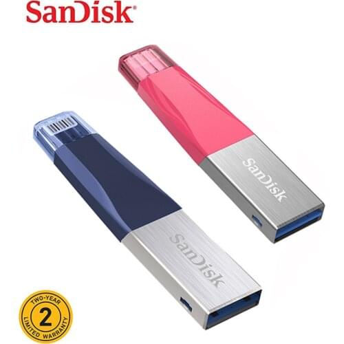 Sandisk ixpand Flash Drive Dual OTG iphone 128GB 64GB 256GB Mini USB C Stick High Speed USB Flash Drive Adapter For iphone ipad