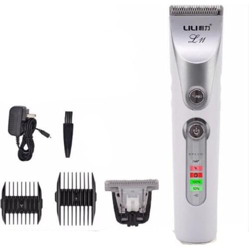 Electric hair trimmer rechargeable hair clipper haircut machine LCD display beard trimmer oil head clipper