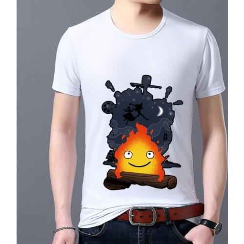 Mens Large Size T-shirt Japanese Classic Customs Pattern Print Series Short Sleeve Tops White O-Neck Basis Male Tee Man Clothes