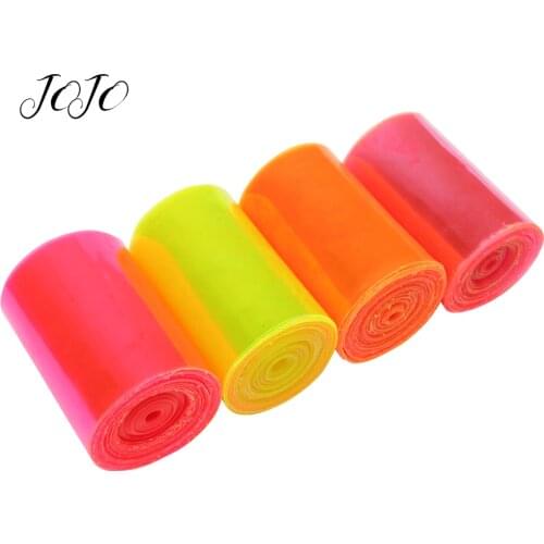 JOJO BOWS 75mm 2y Transparent PVC Ribbon Solid Smooth Webbing Dress Sewing Material DIY Hair Bow Home Decoration Handmade Crafts