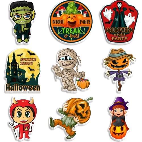 Halloween Ghost Resin Planar Cabochons for DIY Hair Bows Clips Decorations 30pcs