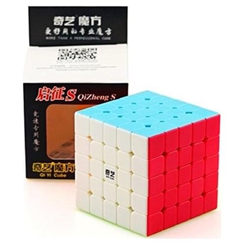 Cuberspeed QiYi QiZHENG S 5x5 Speed Cube Stickerless Magic Cube Puzzles Toys 62mm