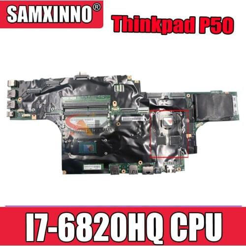 Akemy For Lenovo Thinkpad P50 Notebook Motherboard CPU I7 6820HQ 100% Test Work FRU 01AY362 00UR728 01AY372 01AY374 01AY375