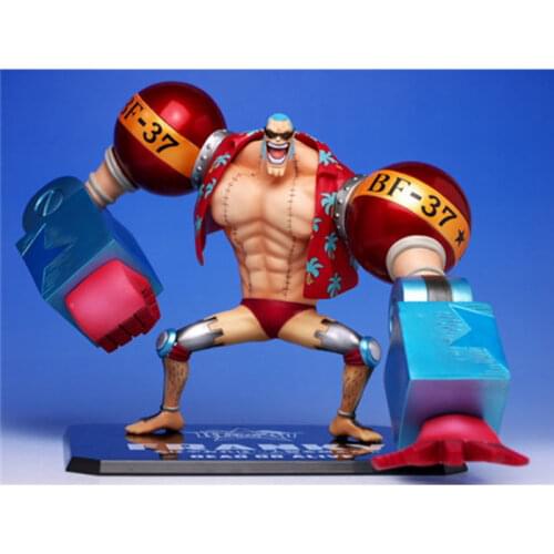 One Piece Franky Action Figure 1/12 scale painted figure Second Ver. Romance Dawn Franky PVC figure Toy Anime 2Year Later W63