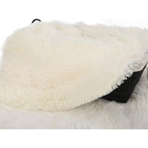 60*70cm Baby Soft Faux Fur Fabric Photography Props Newborn Photographic Backdrops Newborn Blanket Basket Stuffer