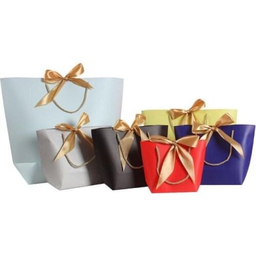 Garment Bag High-End Packaging Gift Bag Cosmetic Shopping Bag Tote Bag Birthday Party Paper Bags Free Shipping