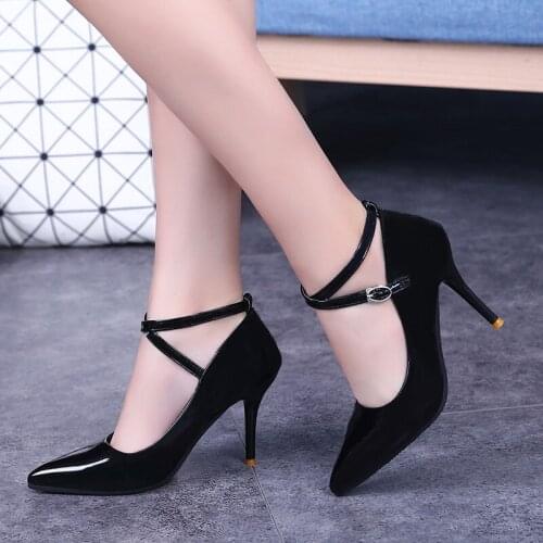 Patent Leather Woman Shoes High Heels Sexy Wedding Party Shoes for Women Bride Pumps High Heels Office Shoes Women Heels Fashion