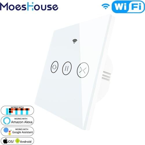 WiFi Smart Curtain Blind Switch for Electric Motorized Tuya Curtain Roller Shutter Works with Alexa Echo Google Home Smart Home
