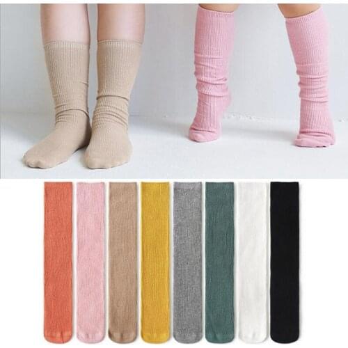 Spring Autumn winter Unisex Baby Boy long Socks Fashion cartoon Children Sock knee high Cotton Kids Girl Socks