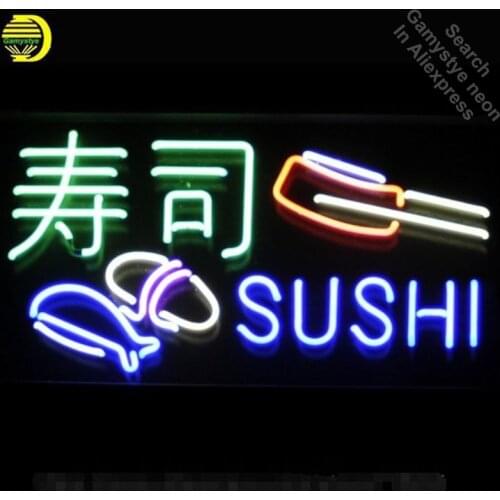 Sushi Bar Japanese neon Signs Real Glass Tube neon lights Recreation Windows Professiona Iconic Sign Advertise neon sign board