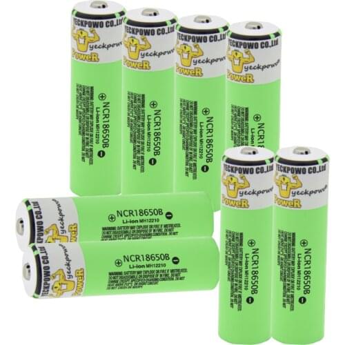 YECKPOWO NCR18650B battery li-ion 18650 batteries ion akkumulator 3400mah 3.7v 18650 charger 4 slots Moscow Warehouse fast ship
