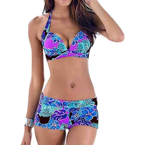 Fashion Shorts Bikini Tankini Swimsuits Women 2020 Women High Waist 3xl 2xl Plus Size Swimsuit Dropshipping