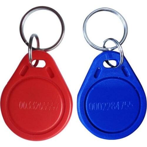 100 pcs/lot) 125Khz Proximity EM4100 RFID Key Tags Keyfob EM ID Cards Ring Tokens Access Keychain Read Only