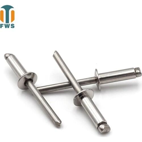 20PCS M3.2 M4 M4.8 5-11mm Multi Size GB12618.4DIN EN ISO15983 Stainless Steel Round Head Blind Rivets for Furniture Car Aircraft