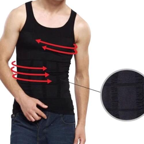 2020 Summer US Men Slimming Body Shaper Tee Full Waist trainer Corsets Vest