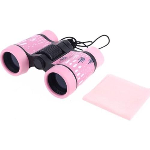 4x30 Binoculars Plastic Children Colorful Lightweight Telescope for Kids Compact R9JF
