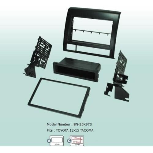 Car Fascias 2 Din Audio Panel Frame Dash Kit For Tacoma 2012 2013 2014