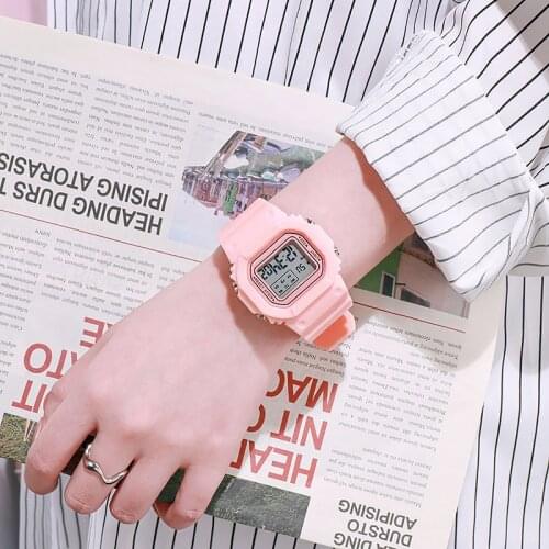 New Women Watch Digital Led Ladies Watches Silicone Strap Waterproof WristWatch Kids Sports Bracelet Boy Girl Clcok Montre Femme