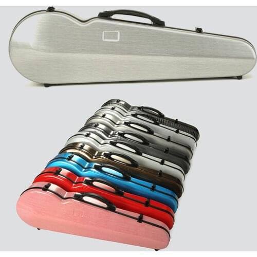 4/4 Size Violin Case Triangle Hard Disk and carbon fibre Dual Back Belt Lock Durable Compression Resistance
