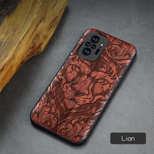 Wood Case For Xiaomi Redmi Note 10 Pro Max Real Wooden Cover 2021 Original Luxury Carved Shell Thin Accessory Phone Hull