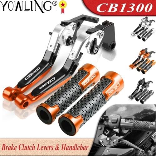 For HONDA CB1300X4 CB1300 X4 SC38 1997 1998 1999 Motorcycle Accessories Adjustable Brake Clutch Levers Handle Bar Grips CB 1300