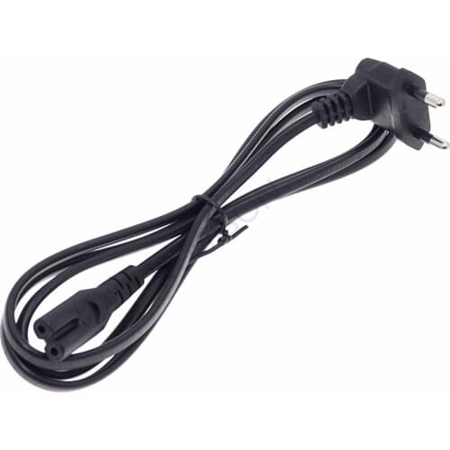 Eu Korea 2 Prong 4.8mm Pin Right Angled To IEC320 C7 Power Lead Cable for TV LED Samsung Philips Sony AC Firgure 8 Adapter Cord