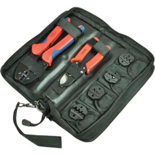 Insulated,non-insulated and wire ferrule crimper set with cable cutter and changeable crimping dies/jaws set electrician tools