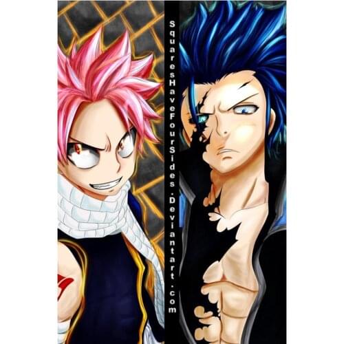 Nice Custom Fairy Tail Poster Home Decor Cloth Fabric Posters Best Gift Canvas Posters 20X30cm,27X40cm,30X45cm