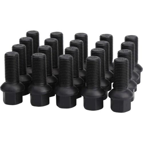 KSP 20PC M14x1.5 Ball Seat OEM Lug Bolts for A1 A2 A3 A4 A5 A6 A7 A8 S1 S2 S3 S4 S5 S6 S7 S8, FOR Volkswagen CC Golf Jetta
