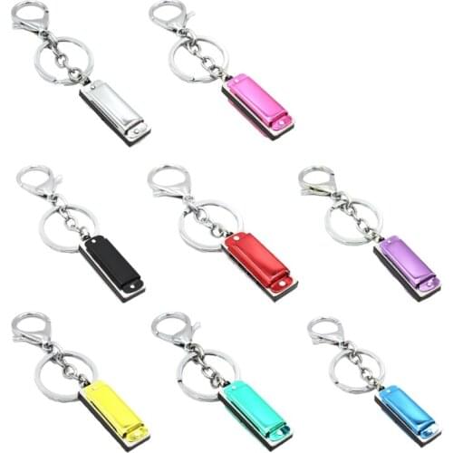 Mini Harmonica Keychain,Special 8 Tone 4 Holes Harmonica Keychain Harmonic Keyring Keys Holder Bag Pendant Musical Toys G99D