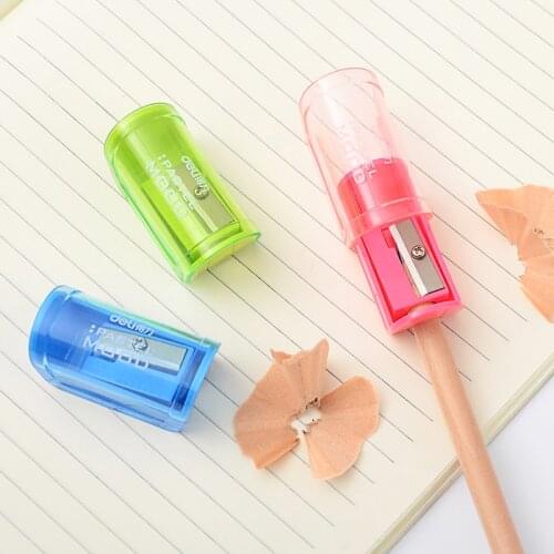 Mini Candy Color Simple Pencil Sharpener Children Kids Small School Student Office Stationery Supplies