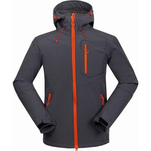 2019 New Arrive Mens Soft shell Jacket Fleece Warm Sportswear Waterproof Outdoor Male Traveling Hiking Mountain Climbing Jacket