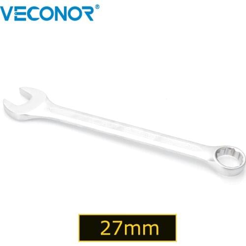 Veconor 27mm Open Box End Combination Wrench Chrome Vanadium Opened Ring Combo Spanner Household Car repair Hand Tools 27 mm