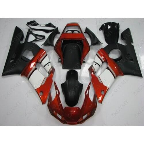 Fairings YZF600 R6 1998 - 2002 Red White Black Body Kits YZF600 R6 01 02 Abs Fairing YZFR6 01 02