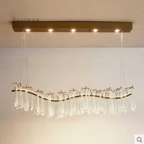 Post-modern Restaurant Chandelier Nordic French Crystal Retro Art Villa Designer Living Room Creative Bar Chandelier led lamps