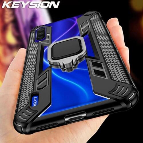 KEYSION Shockproof Armor Case for Xiaomi Mi A3 Mi 9T Pro Mi 9 Lite CC9 Note 10 Pro Phone Cover for Redmi Note 8 Pro 8T 7 K20 Pro