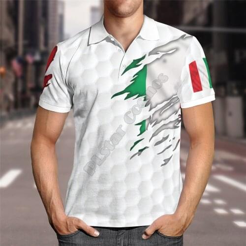 Hawaii Polo Shirt Italy Flag 3D All over print Polo Shirt Men for Women Short Sleeve Summer T-shirt