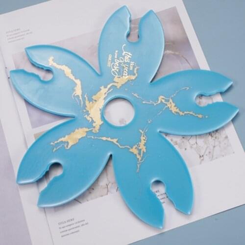 Crystal Epoxy Resin Mold Wine Rack Tray Bracket Cup Holder DIY Silicone Mould