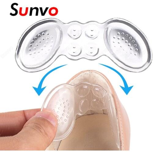 Sunvo Silicone Gel Heel Protector Heel Liner Cushion Stickers Foot Care Shoe Inserts Pad Insoles for Shoes Heels Accessories