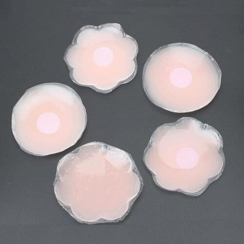 Silicone Breast Chest Sexy Invisible Strapless Bra Backless Reusable Self Adhesive Women Nipple Cover Bra Pad