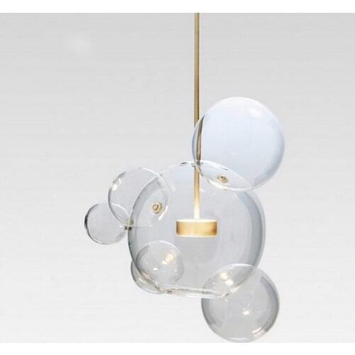 LED Postmodern Nordic Iron Glass Bubbles Designer LED Lamp LED Light.Pendant Lights.Pendant Lamp.Pendant light For Dinning Room