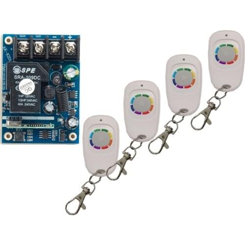 DC 12V 24V 36V 48V Smart 1CH 1 CH 30A RF Wireless Switch Light Lamp LED Home Appliance Power Remote Control Switch 315/433 MHz